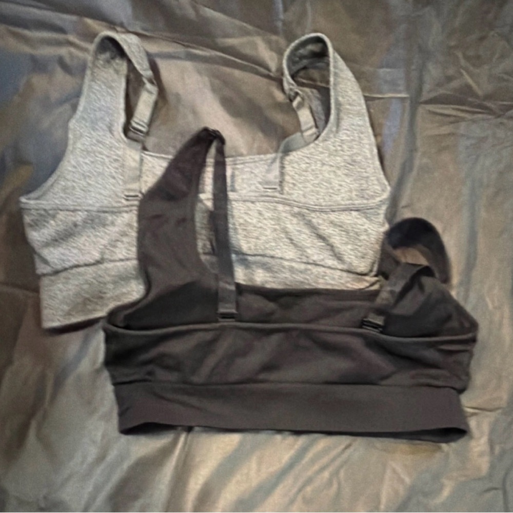 Puma Women's Black and Gray Sports Bra Duo - Picture 4 of 4